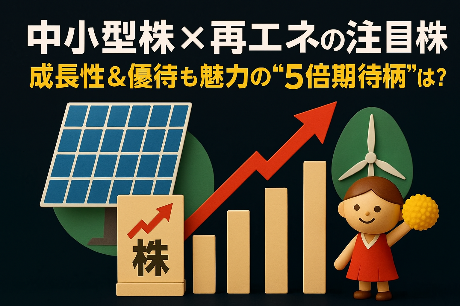 これから5倍超を狙える再生エネルギー関連の中小型株